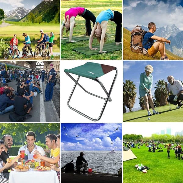 Bærbar foldestol, campingfoldestole, campingstol til camping, fiskeri, picnic, rejser og vandreture