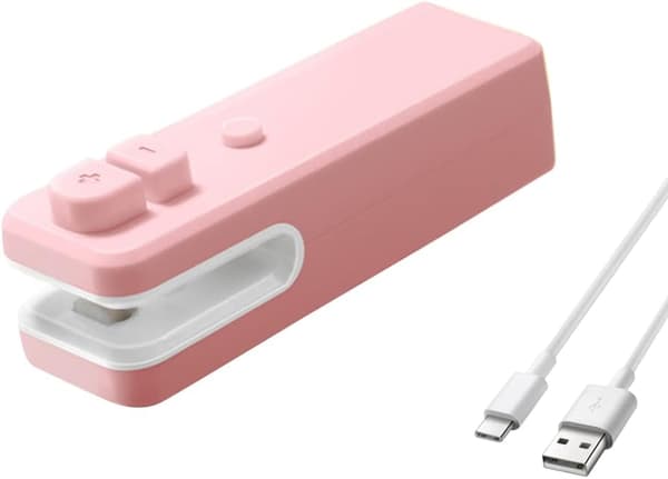 Husholdnings Mini Snack Plastpose Forseglingsartefakt (Rosa) 1 Stykke Pink