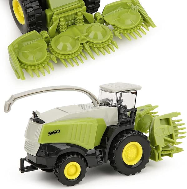 Børns landbrugslegeringskøretøj 1/42 Mini Mejetærsker Køretøjsmodel Legetøj (Grøn)