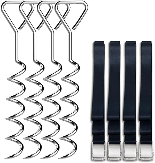 Trampolin Heavy Duty Trampolin Form Stål Stakes Ankar Kit
