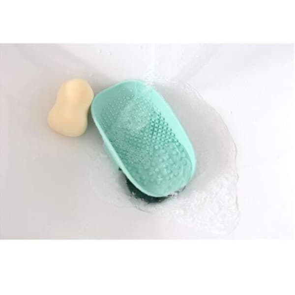 Makeupbørsterenser Måtte Silikone Kosmetisk Børsterense Måtte til Hjemmerejser (Lysegrøn) light green