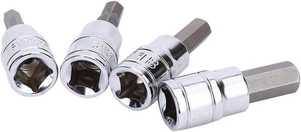 9 stk 3/8\" Drive Hex Allen Socket Key Bits Sett Kit H2 H3 H4 H5 H5.5 H6 H7 H8 H10 S2 Stål