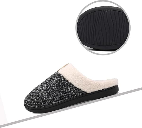 Vintervarma unisex minnesskumtofflor (storlek: 36-37)