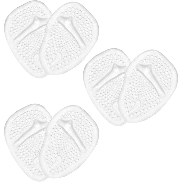 3 par gel inläggssulor, metatarsal pads skoinlägg fotlindring gel pads hög klack