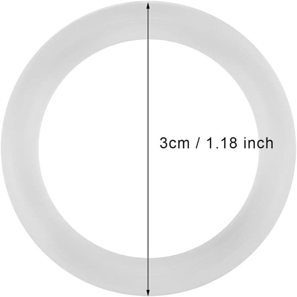 Baby Silikone O-ring Sikker Sutteholder (Klar) 20 Stykker Clear