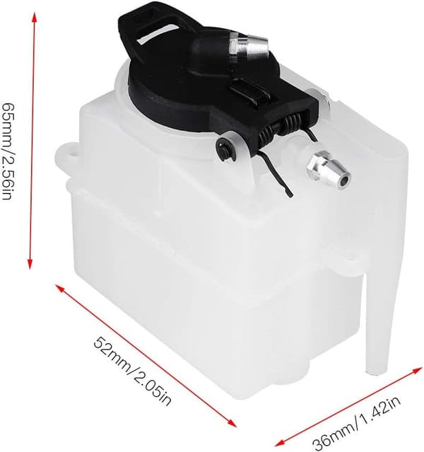 RC-bränsletank, plastgasdrivna fordonsbränsletank modelltillbehör