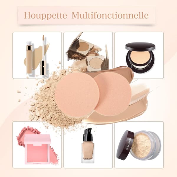 16 stk. Makeup (5,5*0,6cm) Blomsterfundament til Makeup Eponges (hudfarve)