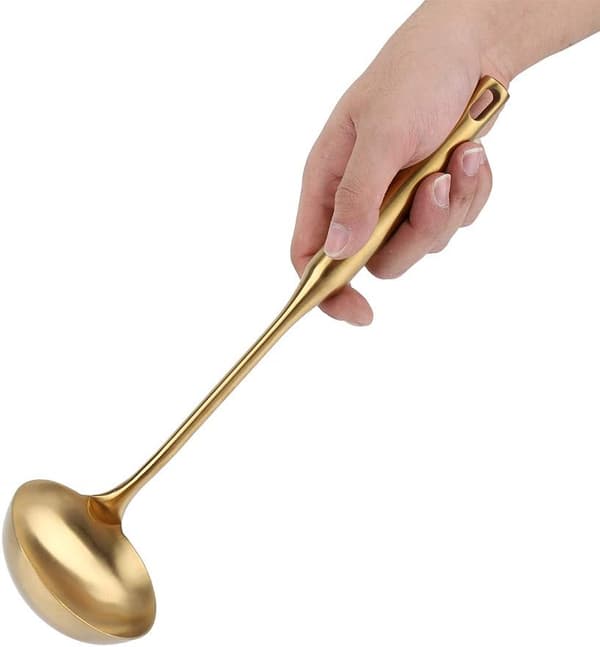 Øseske Suppe Rustfrit Stål Køkkenspatel Venderedskab (Tyrant Guld)
