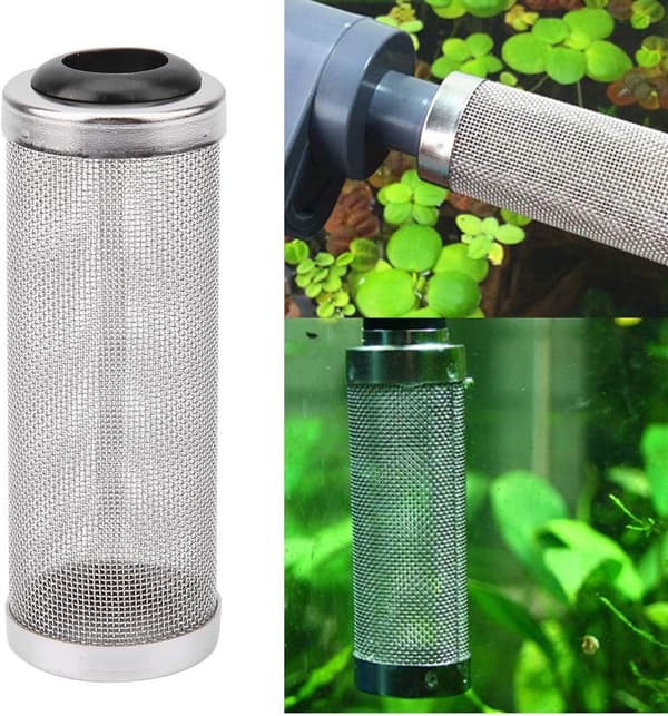 Akvarium Mesh Filterbeskytter Rustfrit Stål Akvarium Filter Indløb Indstrømning Beskyttelsesnet (16mm) l