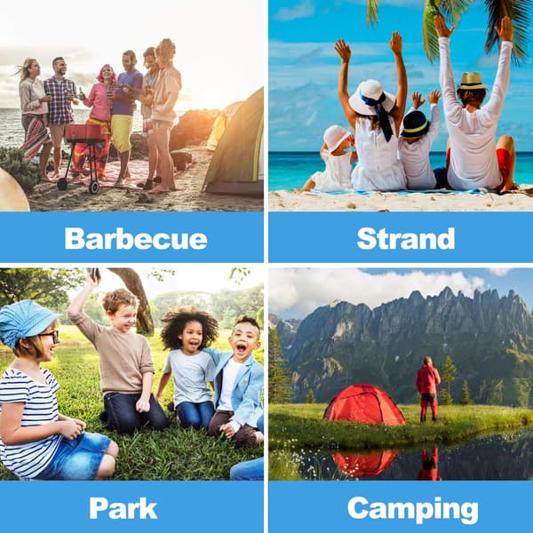 Pop Up-telt, strandcampingtelt sammenleggbart utendørs lett vanntett telt (blått) Blue