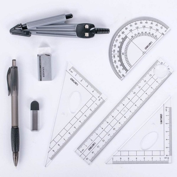 8 delar geometri matematik set geometri ritning mätning matematik modell lärande verktyg