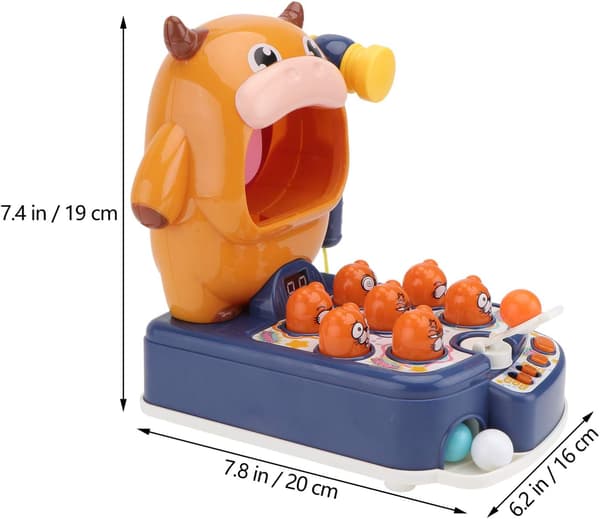 Cartoon whack-a-mole leksak 1 st (whack-a-mole ko-ko) + 5 bollar color 1