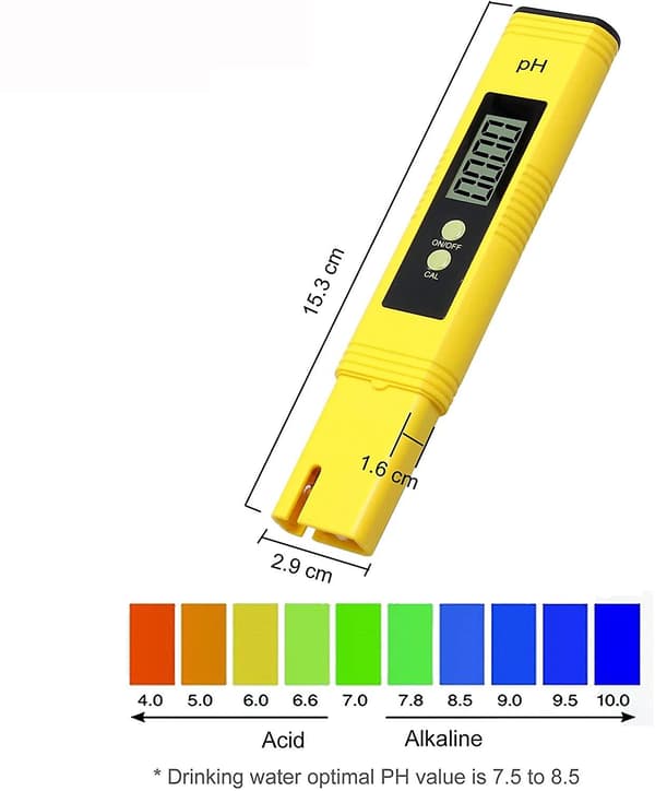 pH-test digital penna mätare bärbar stor LCD pH-testare 0,01 upplösning
