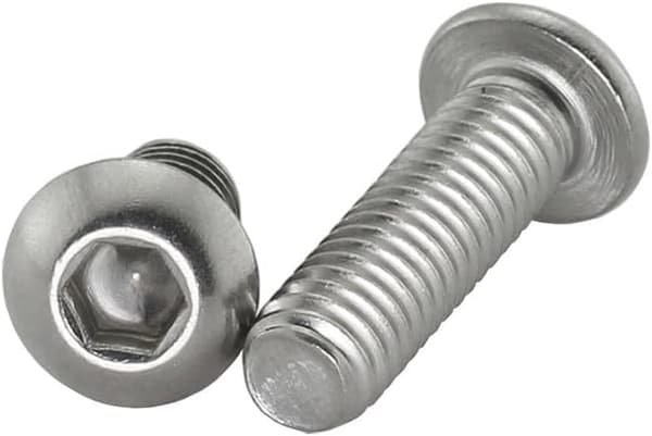 304 rustfritt stål sylinderskruer (M3 x 8mm) 50 stk 8mm