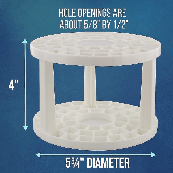 Penselhållare med 49 hål och organizer - Ställ för målarpenslar, skrivbordsställ - elever, lärare