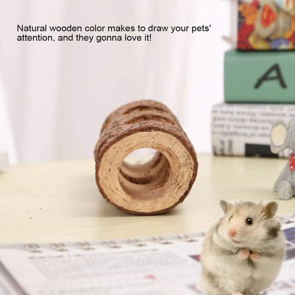 Hamster rør i heltre, tyggeleke (lengde 20 cm) 1 stk 20cm