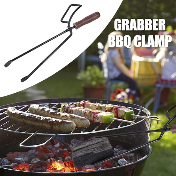 Gribetang i rustfrit stål til grill, picnic, backpacking, camping, vandreture, picnic, gribetang
