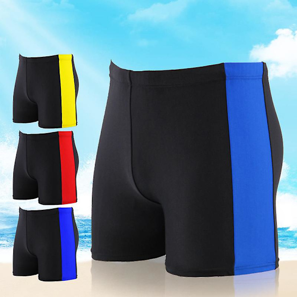 Badbyxor för vuxna män, färgmatchande, för varma källor, semester vid havet, strandshorts (röda) Red