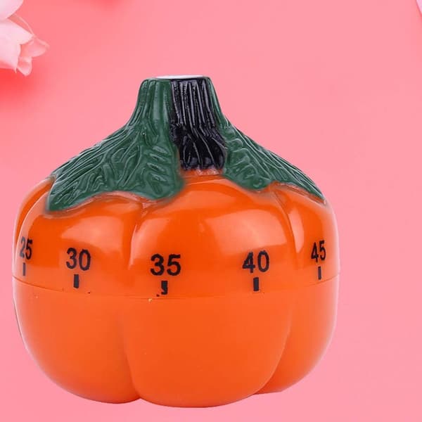 Græskar Design Mekanisk Timer Køkken Timer Husholdnings Madlavning Tidsmanager (Orange)