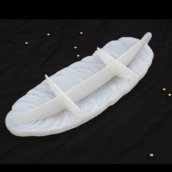 Opbevaringsbakke, fjeropbevaringsboks epoxyharpiksforme smykker DIY-form