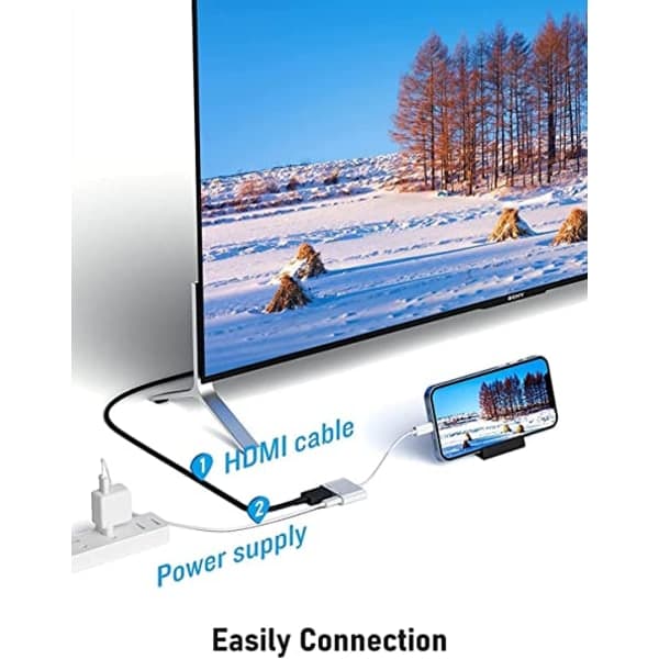 Lightning til HDMI-adapter 1080P Digital AV-adapter Synkronisering