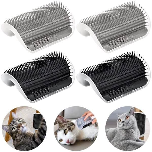 Katt hörn gnugga, skrapa, mjuk massager, kam interaktiv leksak 4 stycken