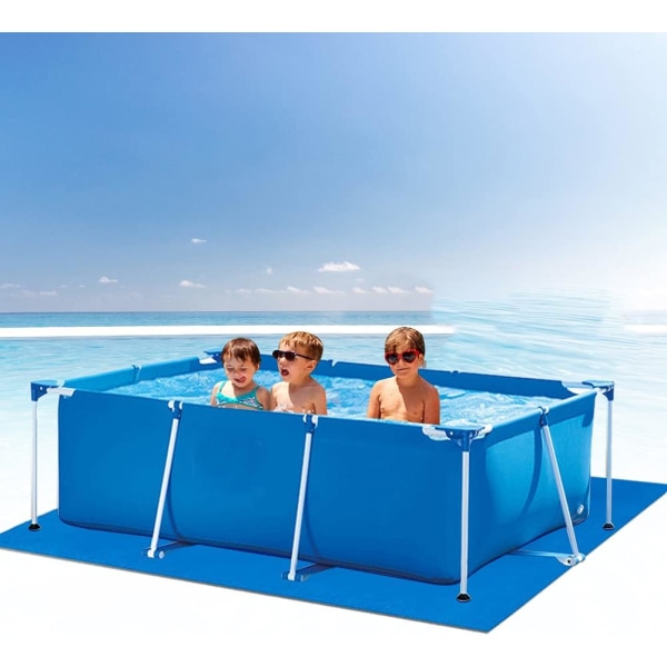 Markduk för poolunderlag, rektangulär, markduk, pooltillbehör, 500 x 300 cm
