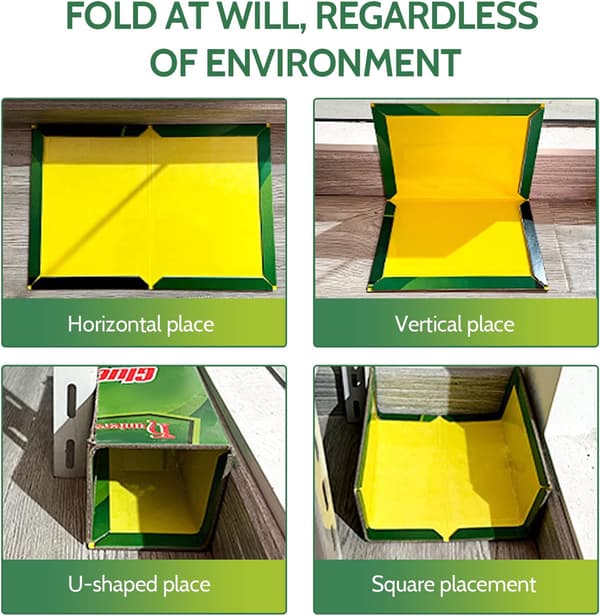5-pack Multi-Use Pest Sticky Pad Traps Boards, Extra Strong Glue Traps Pads(31.5x21.3cm)