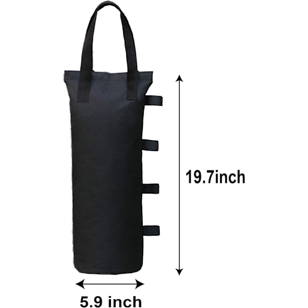 Tunga presenningvikter (120LBS) för pop-up-tält, 4-pack svart
