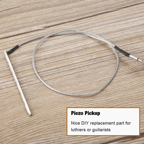 1 stk Piezo gitarpickup med 2,5 mm jack for akustisk gitar