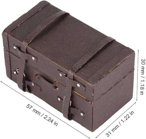 Træ 1/10 Skala RC Klatrebil Model Bagage Kuffert Taske Simulation Bagage