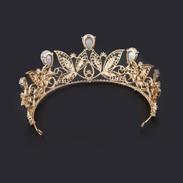 Rhinestone Prinsesse Bryllup Brude Bal Tiara Krone Pandebånd