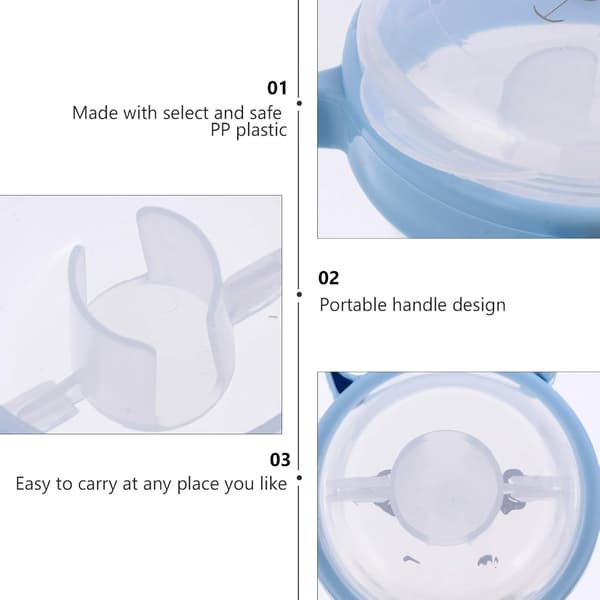 2-pack Baby Toddler Dummy Box Nipple Shield Case Dummy Holder Dummy Case för utomhusbruk Blå