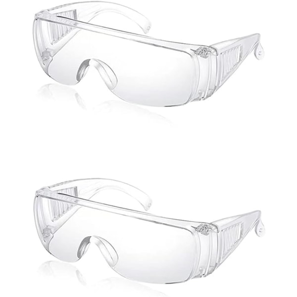 2 delar skyddsglasögon med reptåliga glasögonlinser UV-skydd Vuxen över glasögonglasögon