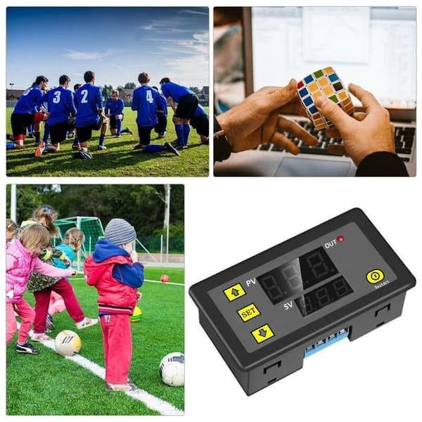 DC 12V 20A Digital Programmerbar Relé Timer Tidssyklus Forsinkelsesbrytermodul