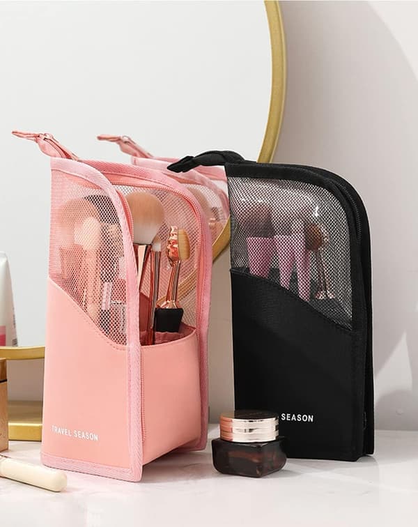 Make-up Broadly Tasker, Etui Kosmetik Etui Organizer til Kvinder og Piger (sort)