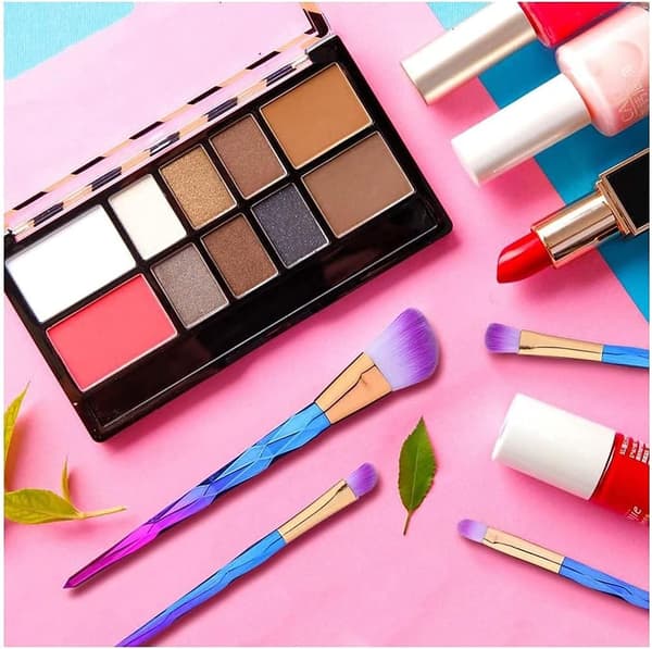 Professionelt Makeup Børstesæt 12 Stykker Makeup Børster Til Foundation, Blush, Puder, Kosmetik