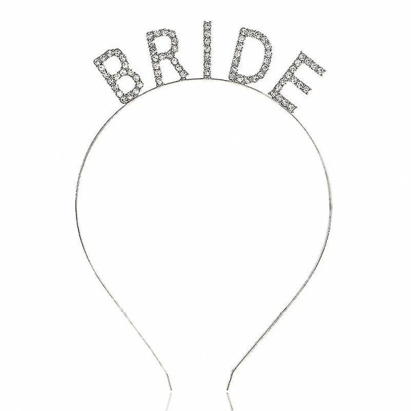Rhinestone Bride Pannband Elegant Bride Crown Bachelorette Party Pannband