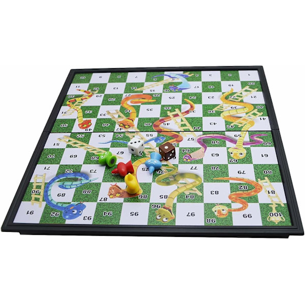 Ormspelet & Stegar Spel 10x10 Bräde 100 Rutor, Utbyggbart Bräde 10x10 Tum