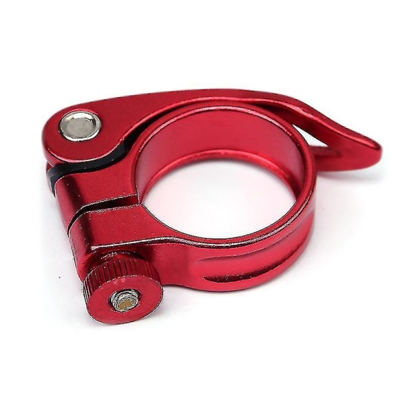 Cykelstolpsklämma i aluminiumlegering Snabbkoppling för cykelsadelstolpe (röd 31,8 mm) Red 31.8mm