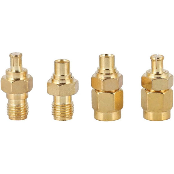 4PCS Bonatos Nickel Plating MMCX till SMA adapter luftradio