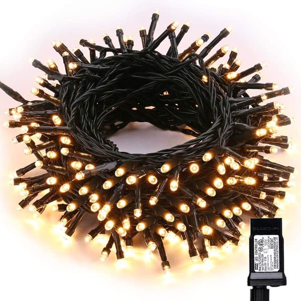 LED 82FT 200 LED juleblinklys med 8 tilstande (varm hvid) yellow