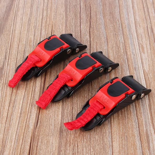 Hjelmspænde, 3 stk. motorcykel quick release hjelm speed clip, universal justerbar