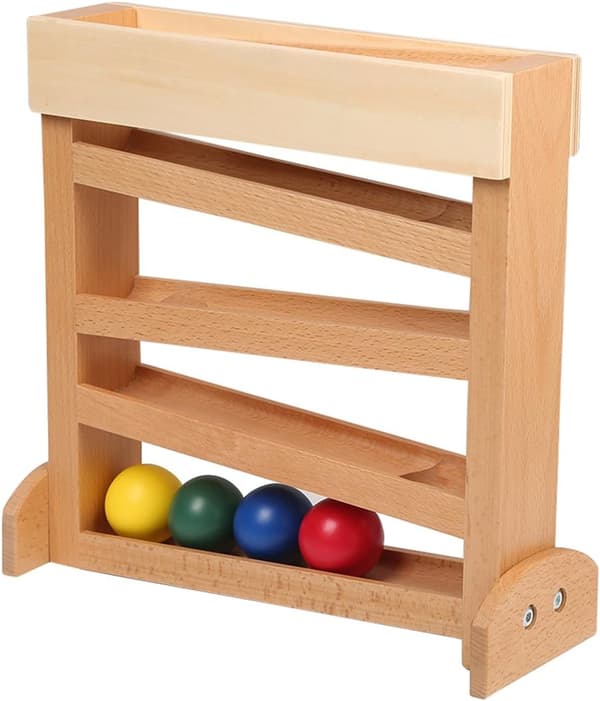 Montessori The Visual Tracker Ball Maze Baby Trælegetøj til 3+ år