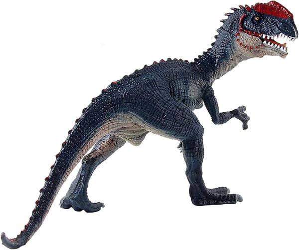 6,4 tommers dinosaurfigur Dobbeltkronet dinosaur Dilophosaurus-figurstatue