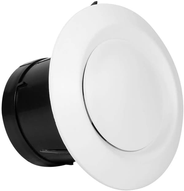 Justerbart ventilasjonsgitter i plast (skive, 100MM) 100cm