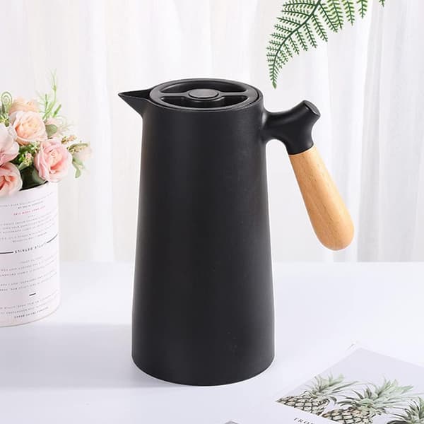 Husstand stor kapacitet termisk isolering kedel (sort, 1L) 1 stk Black