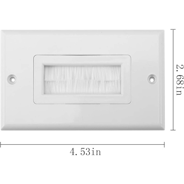 Väggpanel En Port Lock Socket Väggborste Hängande Multimedia Panel Borste