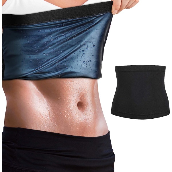 Midjeträning Bälte PU Fitness Sportbälte Hot Sweat Body Shaper (Blå S/M) blue s