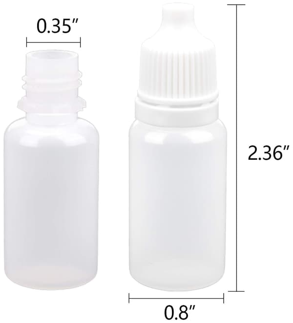 10 ml klare tomme klemmeflasker til æteriske olier, 50 stk.